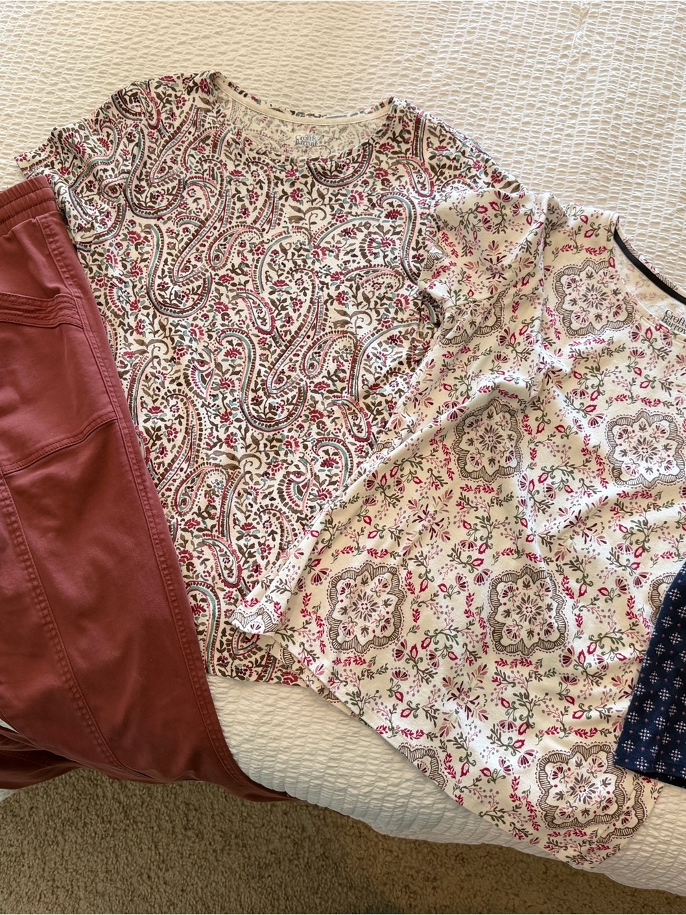 Five-piece Ladies Medium Travel Capsule Wardrobe Mix and Match Vacation